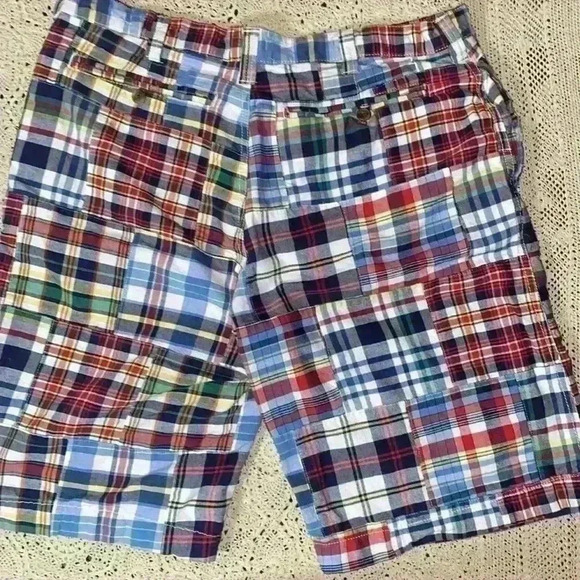 Old Navy Surplus plaid patchwork shorts - Picture 2 of 5